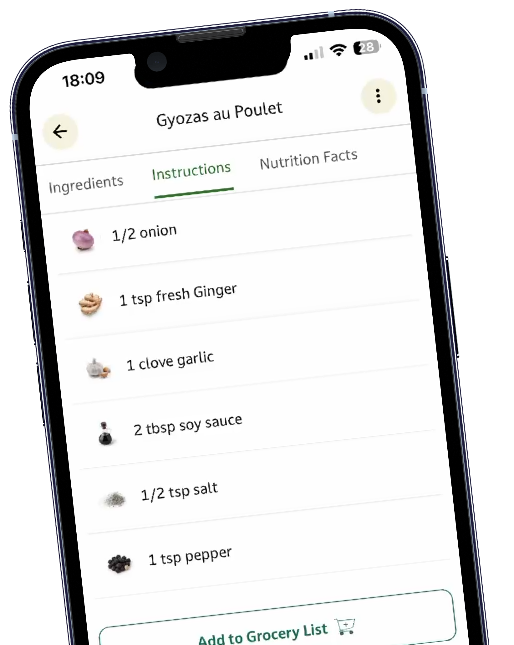 Shopping List phone